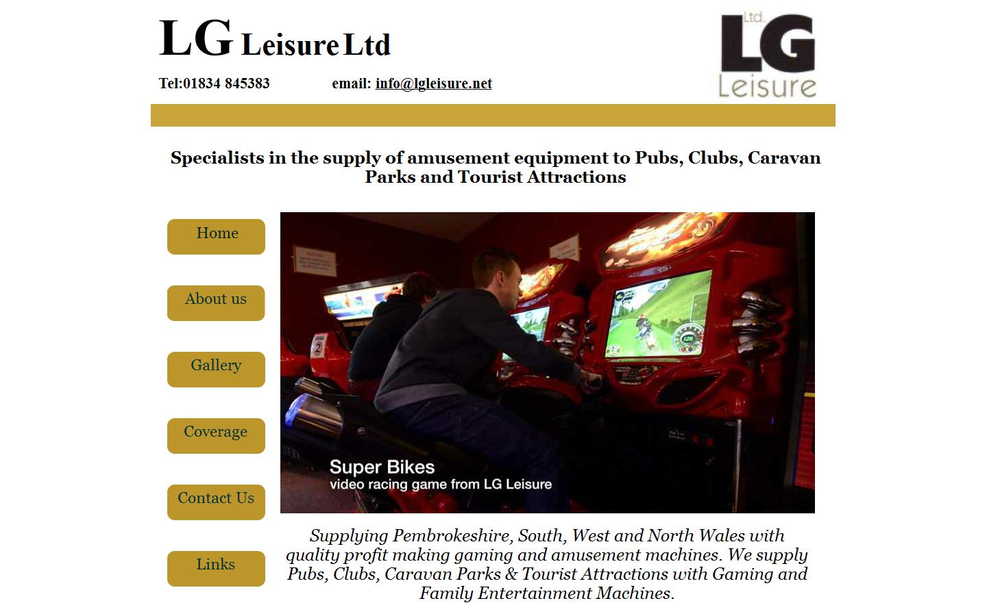 L G Leisure Ltd Website