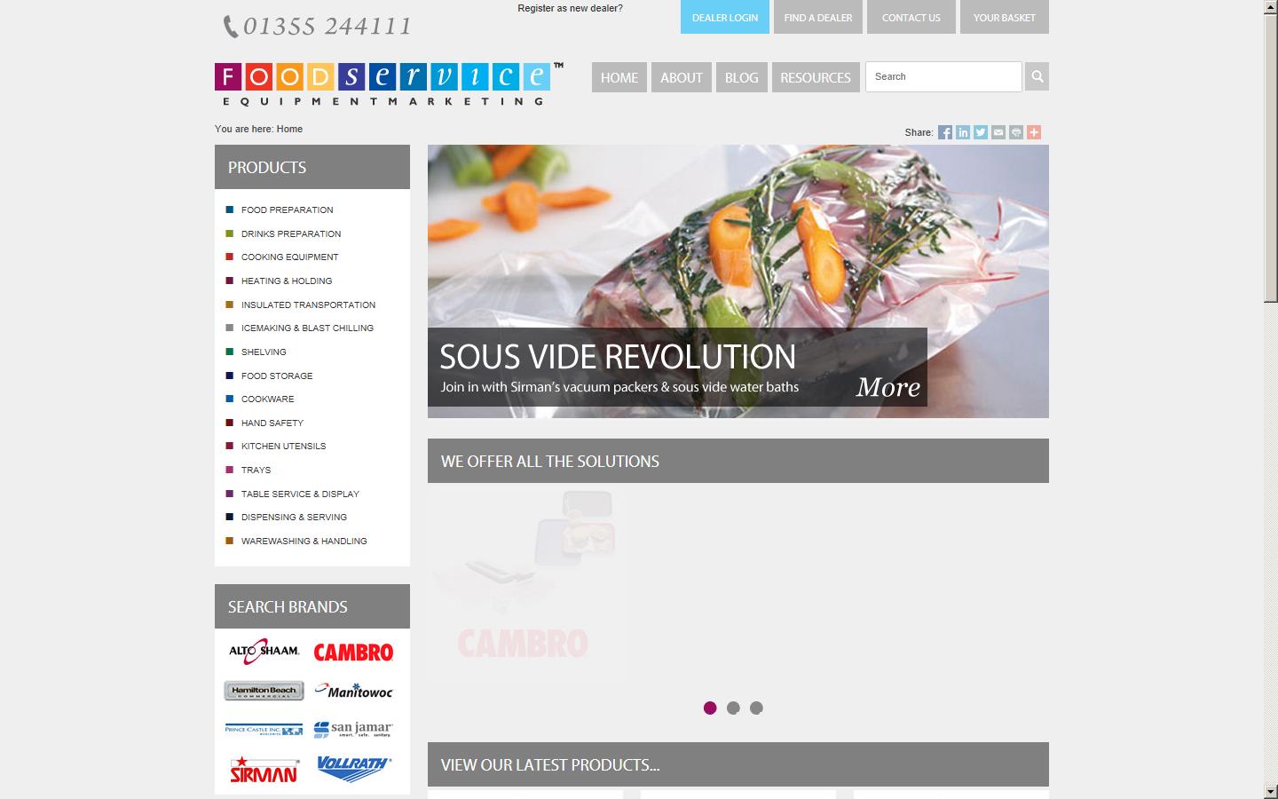 Foodservice Equipment Marketing Ltd Website