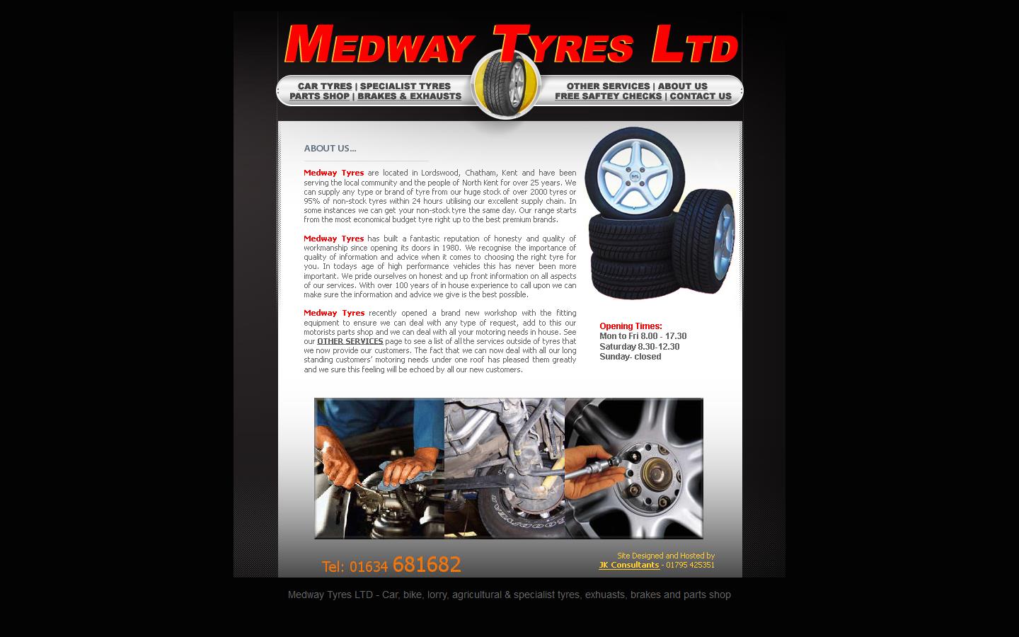 Medway Tyres Ltd Website