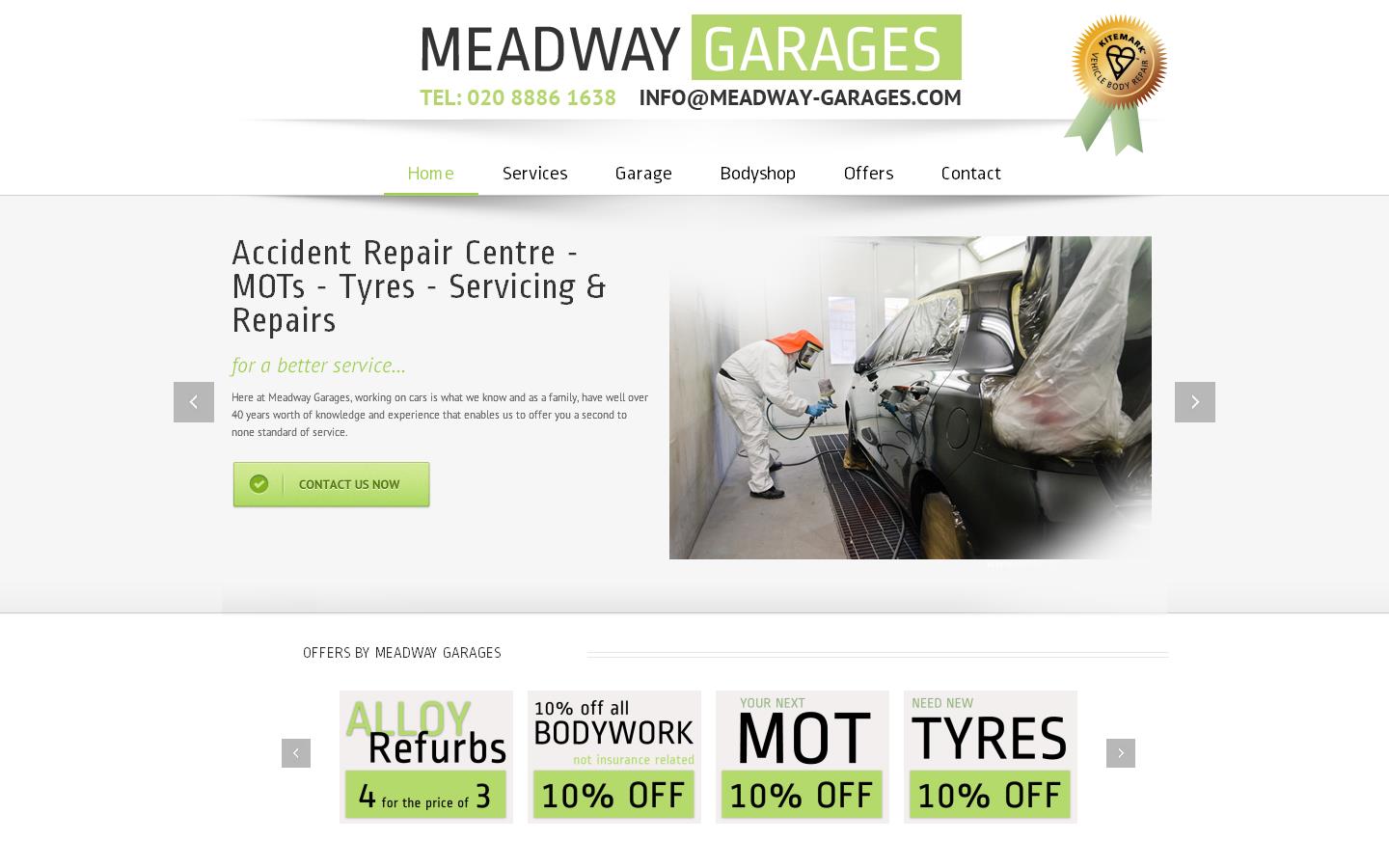 Meadway Garages Website