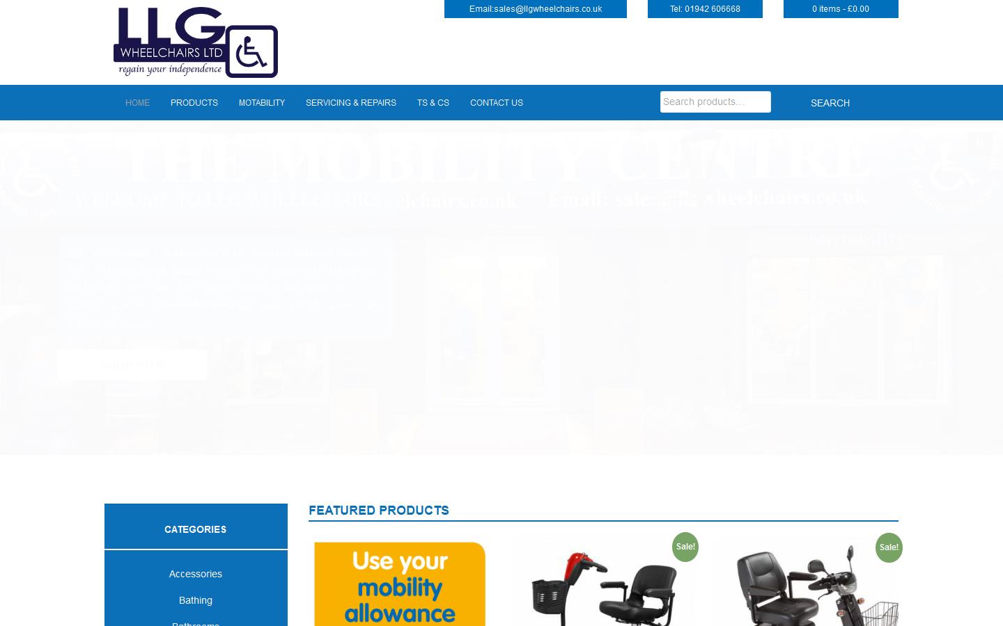 L L G Wheelchairs Ltd Website