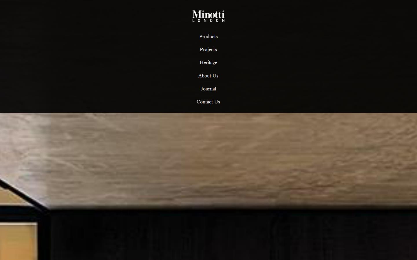 Minotti London Website