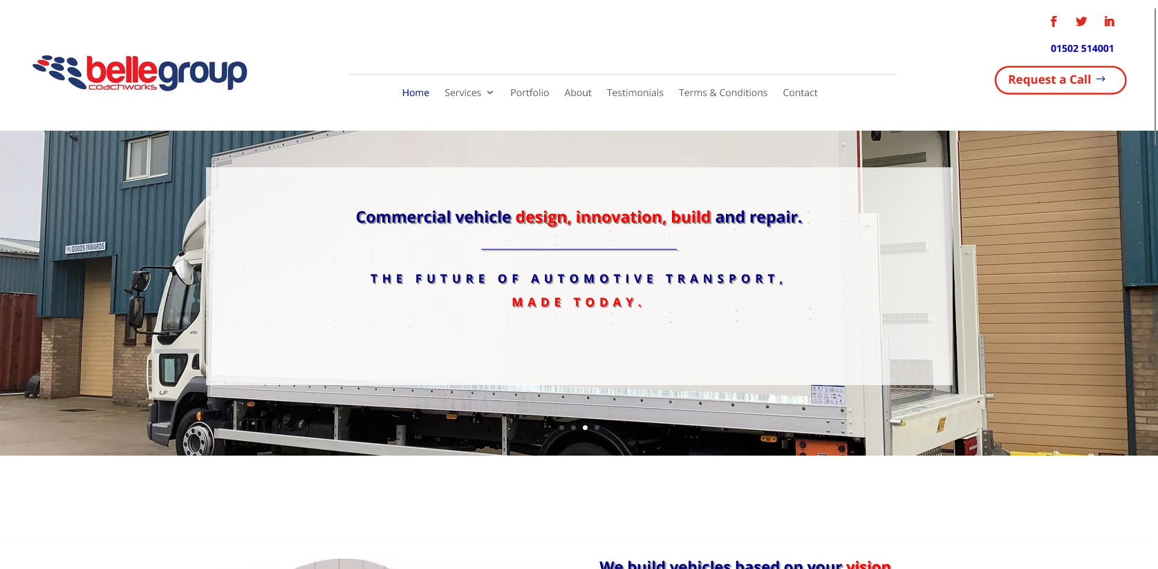 Belle Coachworks Ltd Website