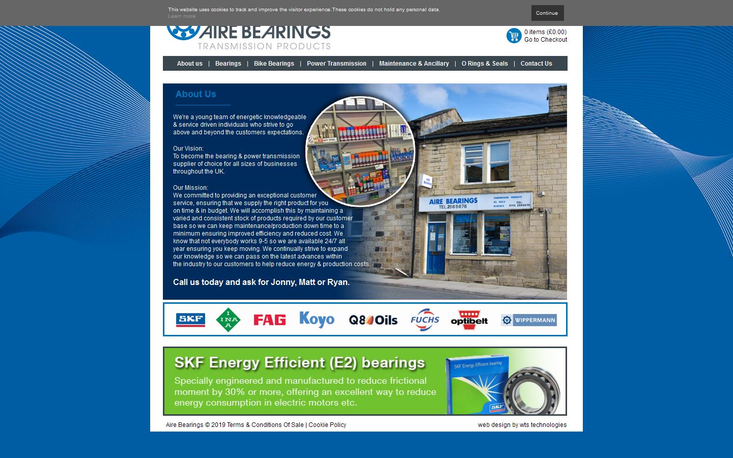 Aire Bearings Ltd Website