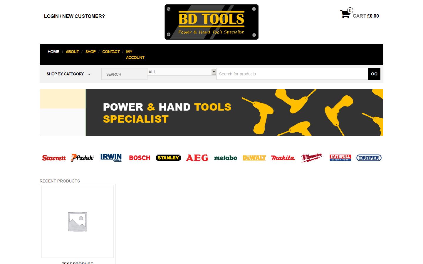 B D Tools Ltd Website