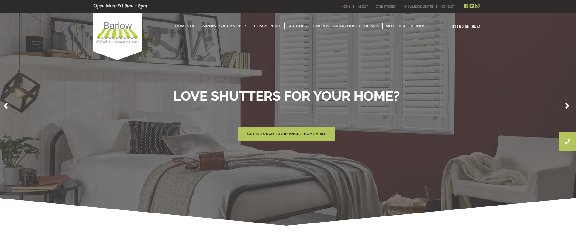 Barlow Blinds Ltd Website