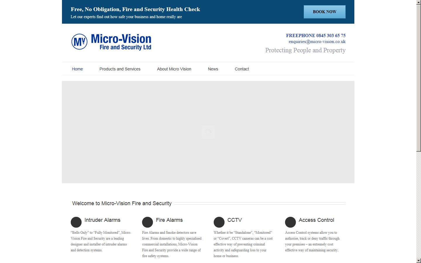 Micro-Vision Fire & Security Ltd Website