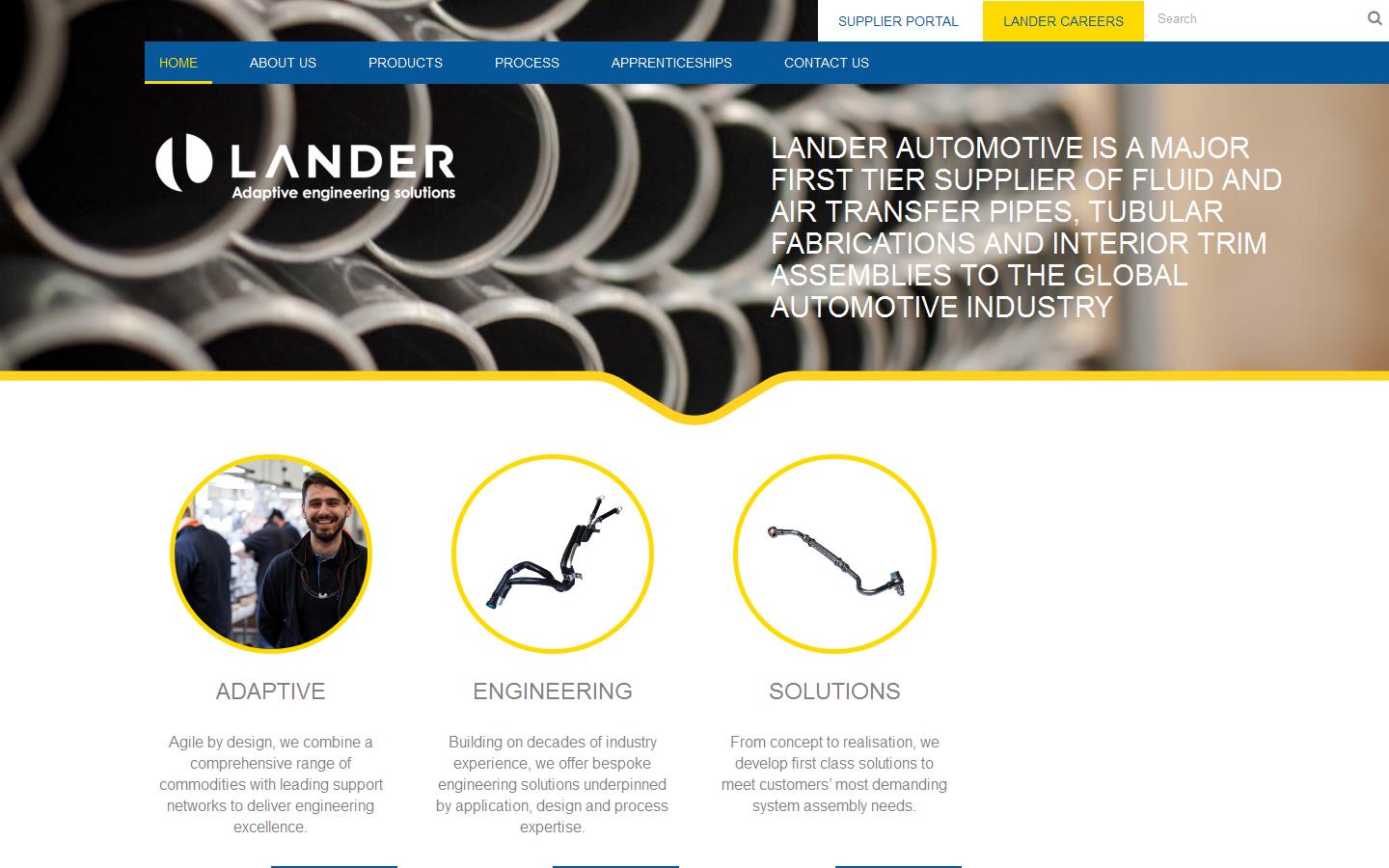 Lander Automotive Ltd Website