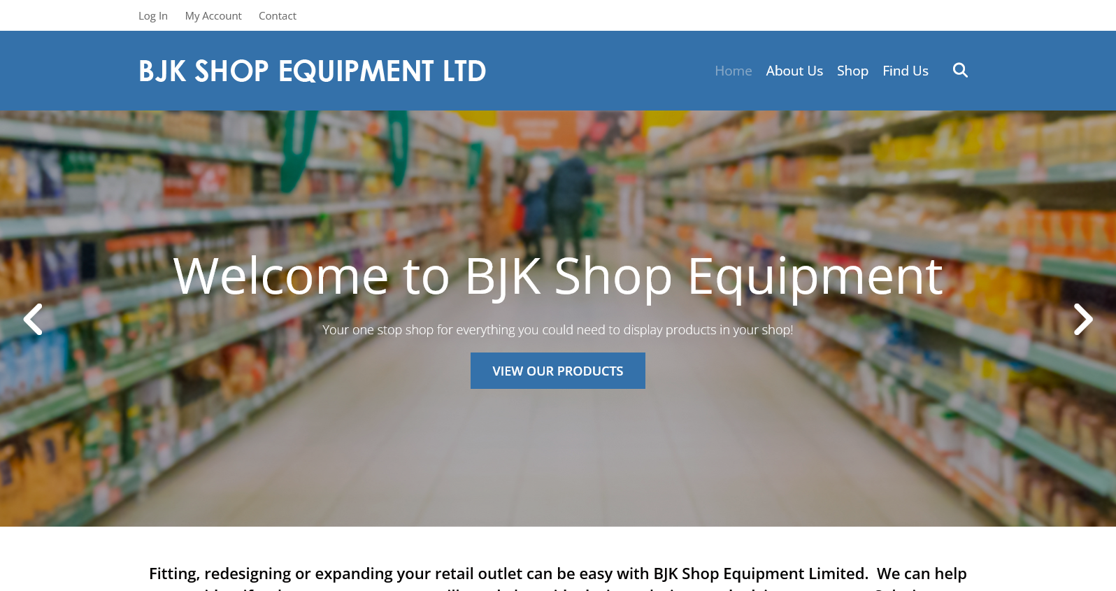 BJK Shop Equipment Ltd Website