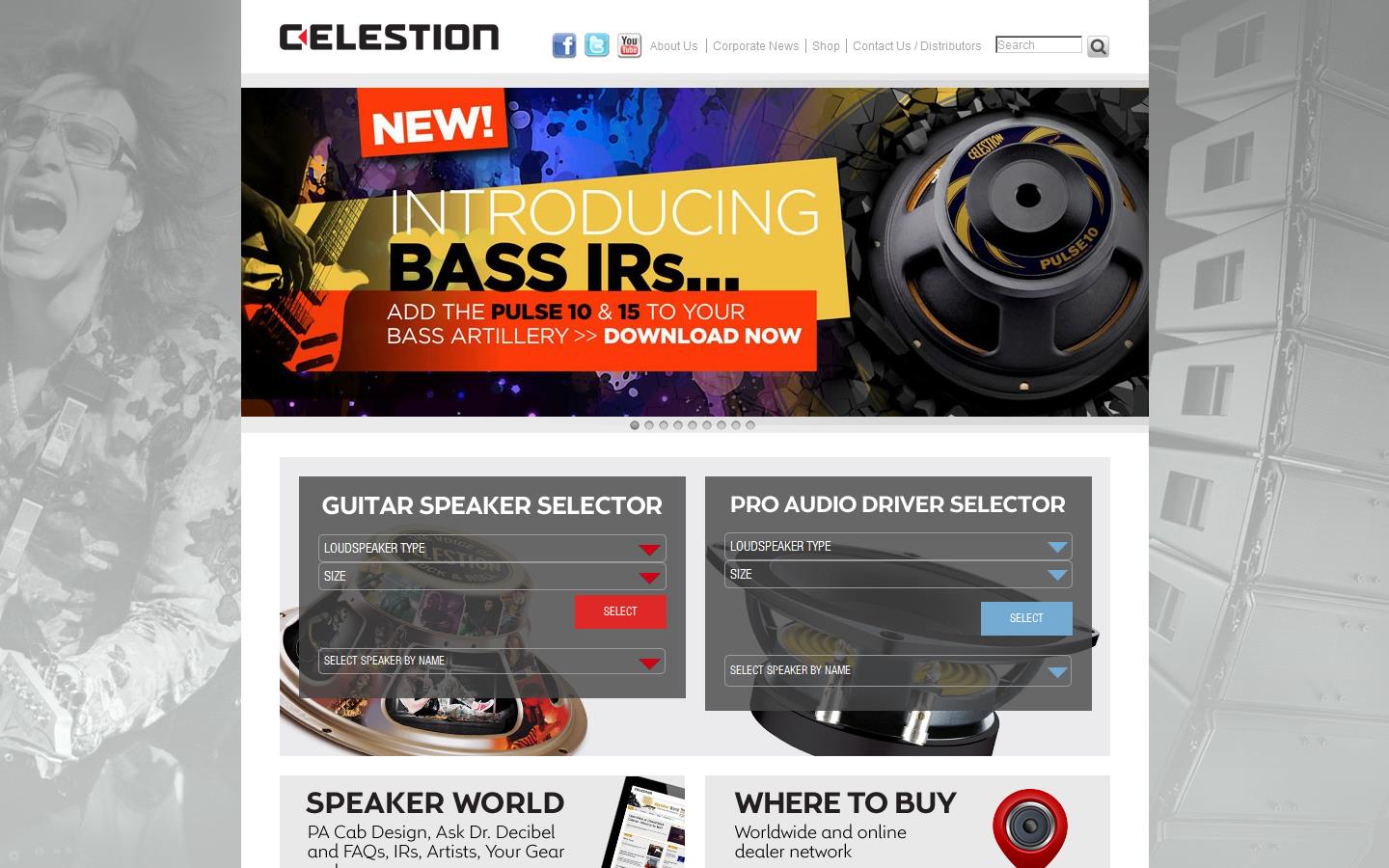 Celestion International Ltd Website