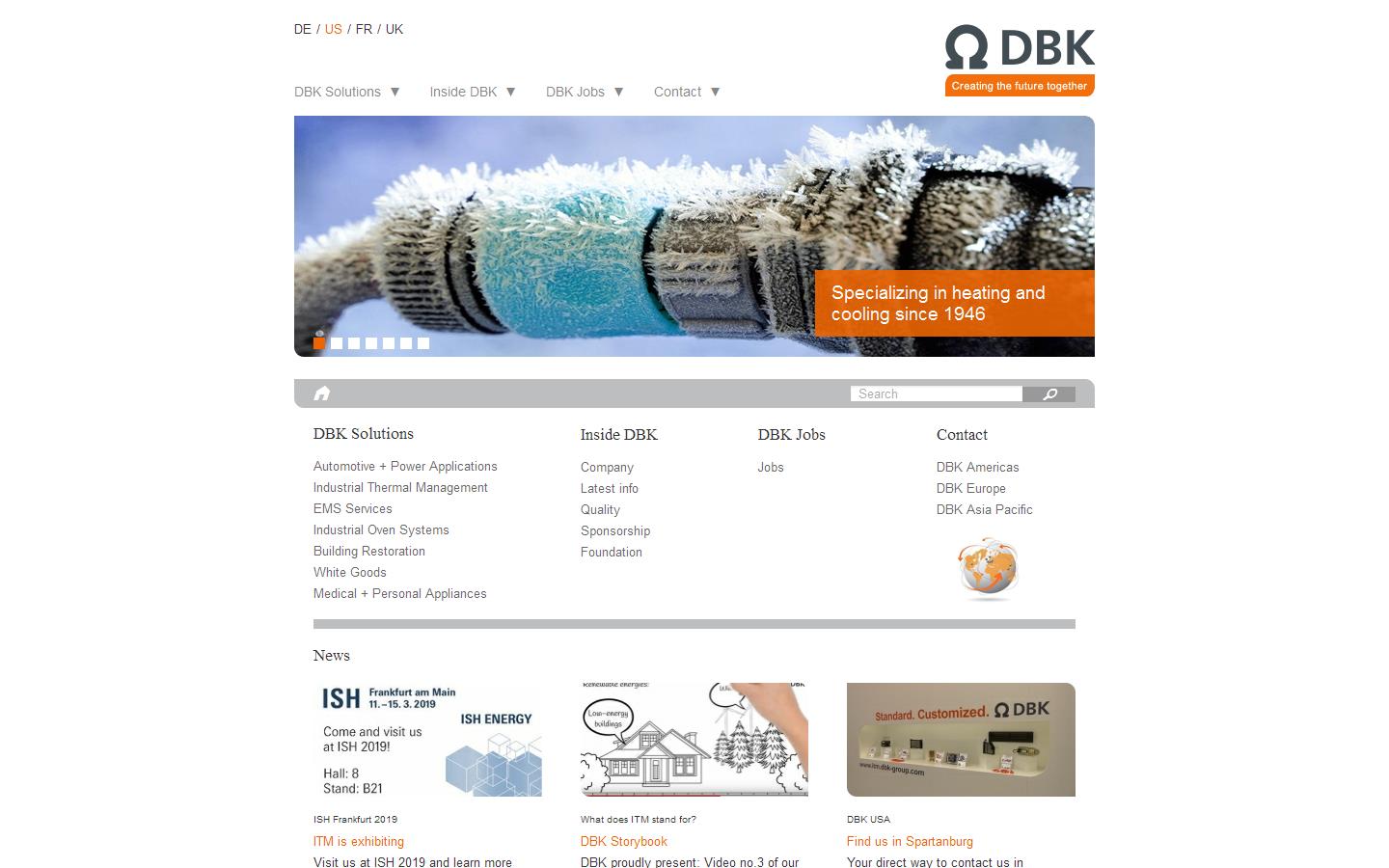 D B K Technitherm Website