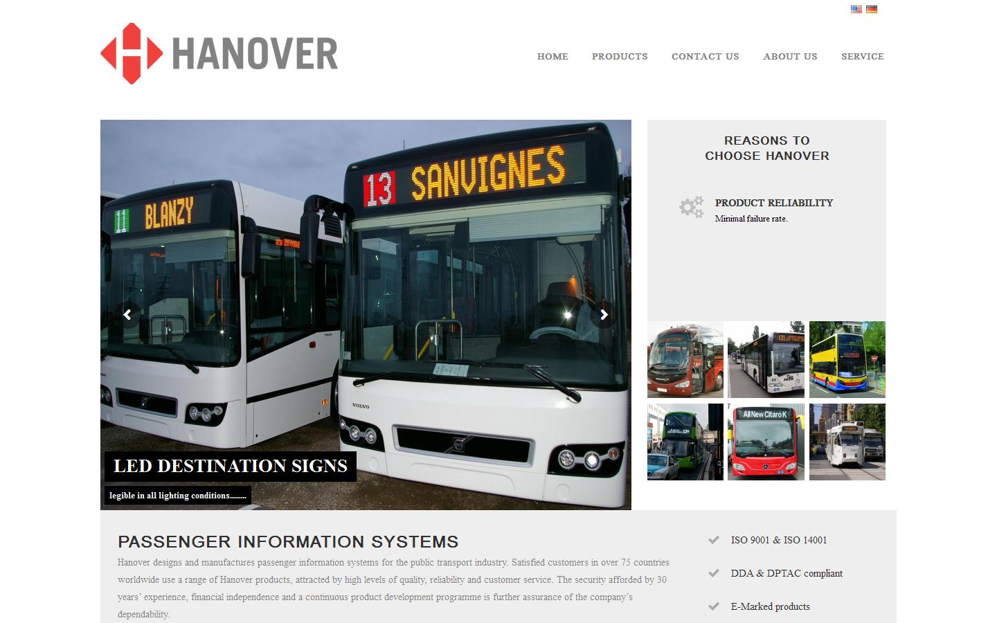 Hanover Displays Website