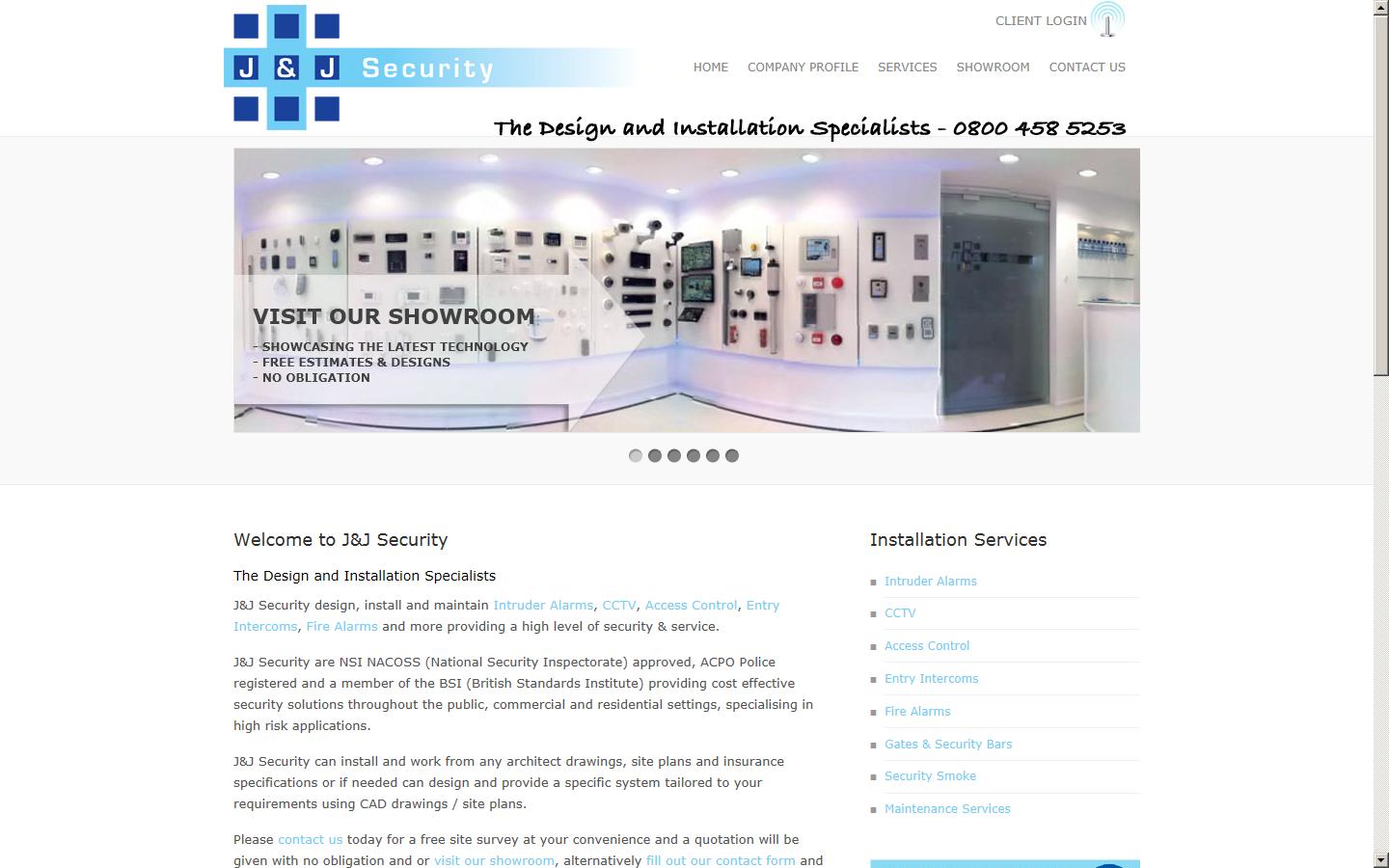 J&J Security Ltd Website