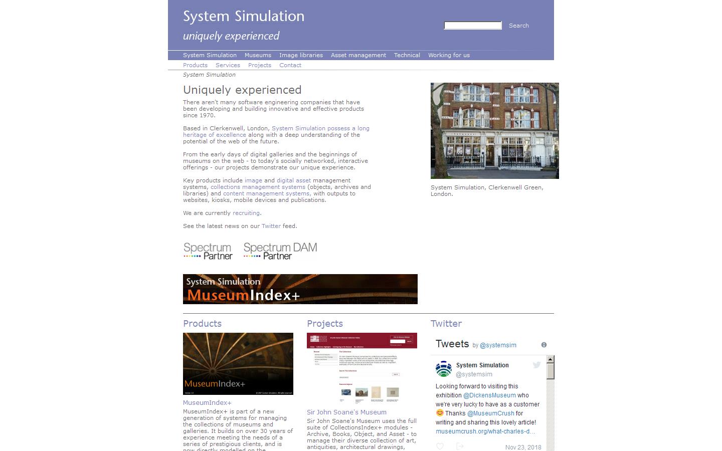 System Simulation Website