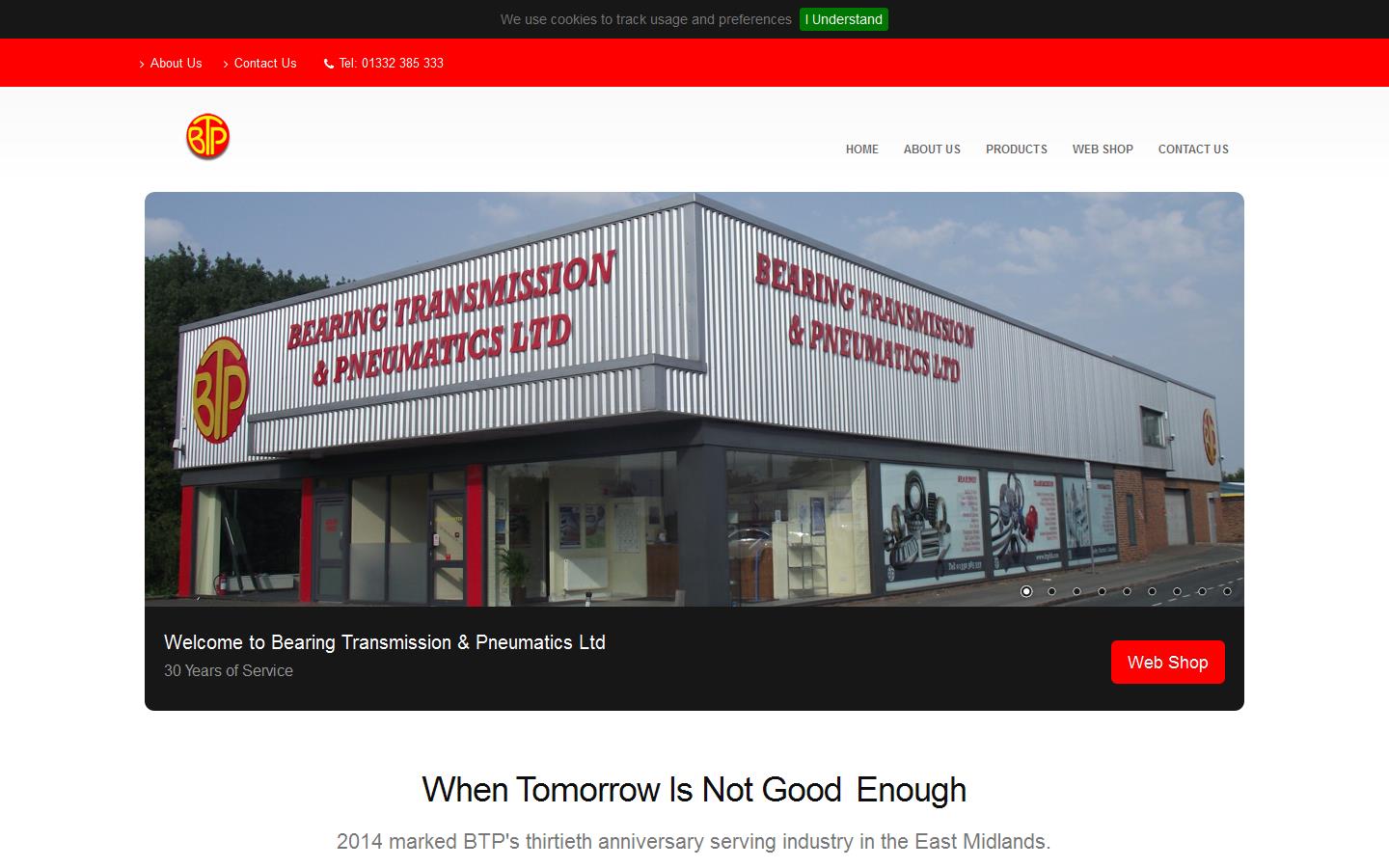 Bearing Transmission & Pneumatics Ltd Website