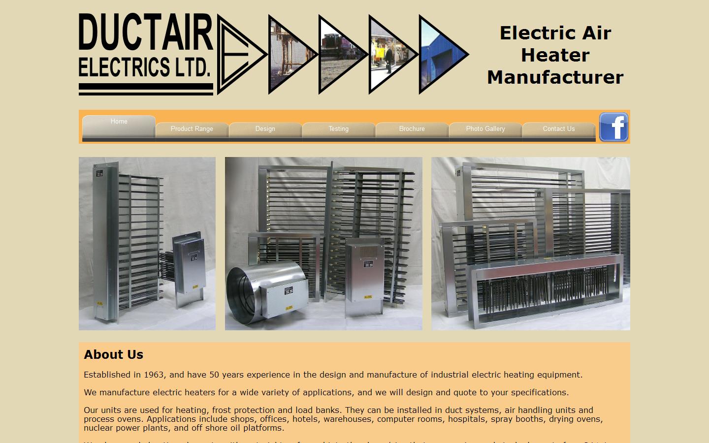 Ductair Electrics Ltd Website