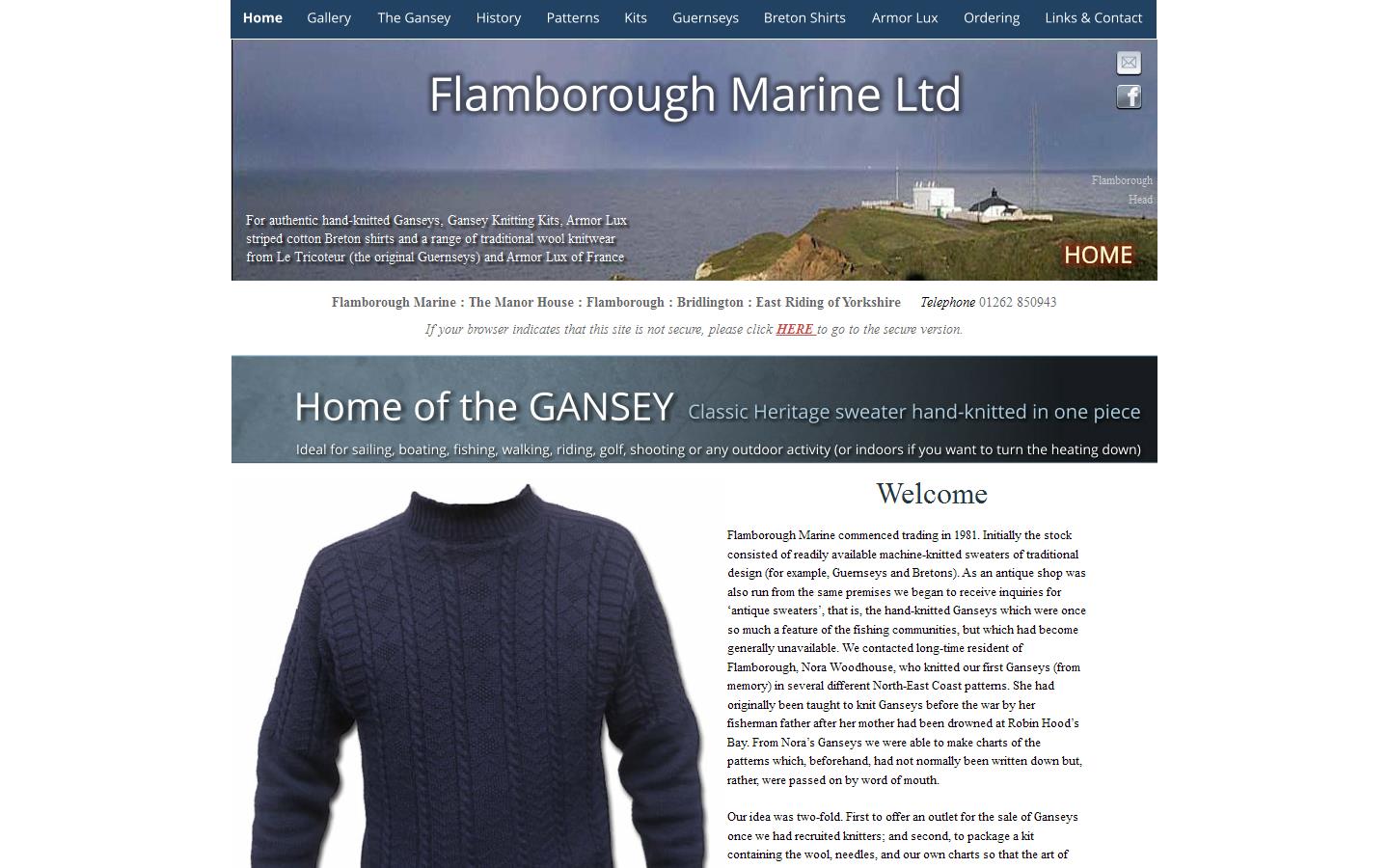 Flamborough Marine Ltd Website