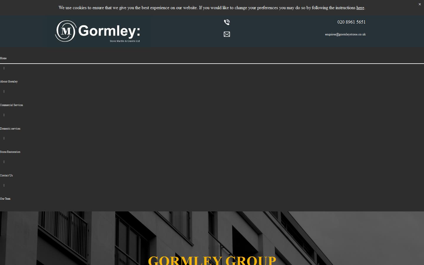 Gormley Stone Marble & Granite Website