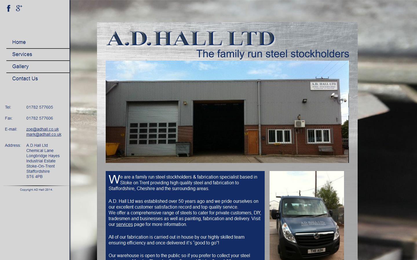 A D Hall Ltd Website