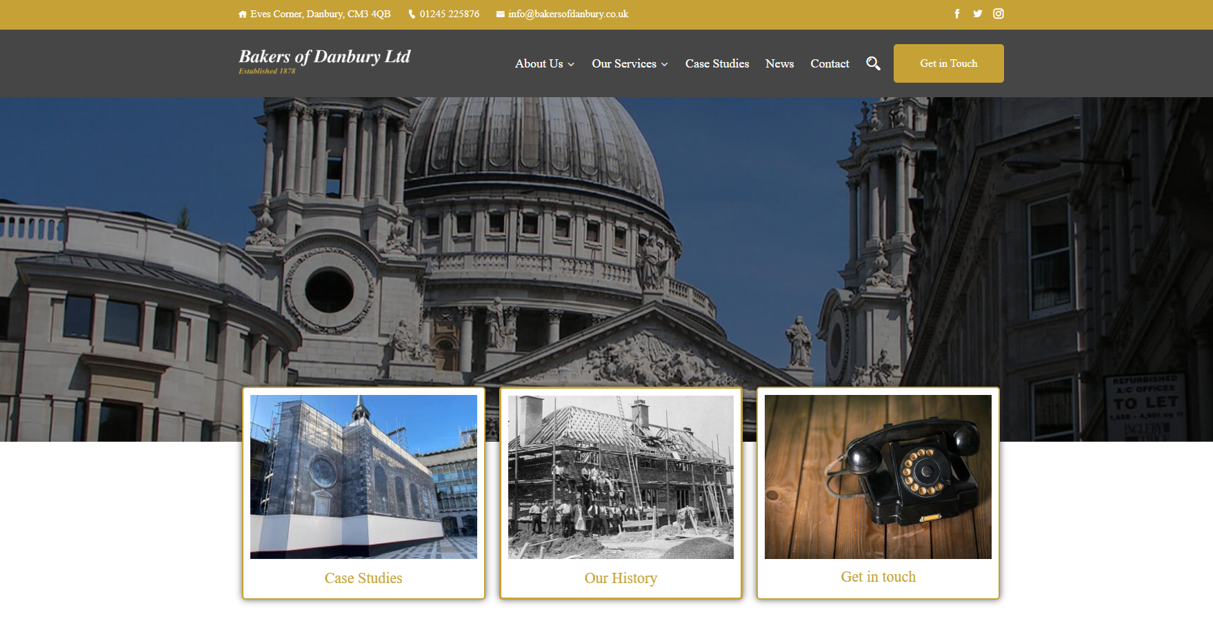 Bakers Of Danbury Ltd Website