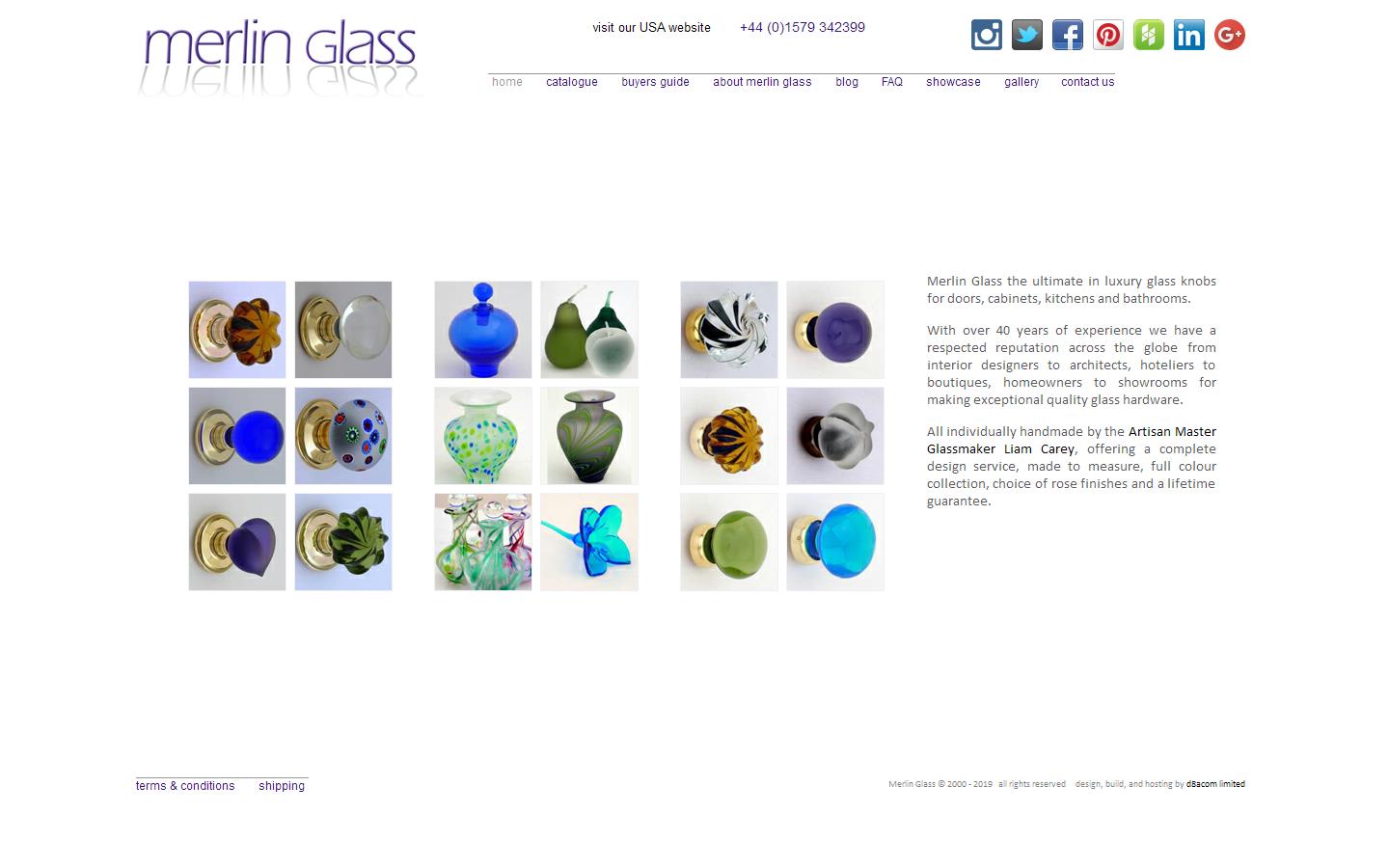 Merlin Glass Website