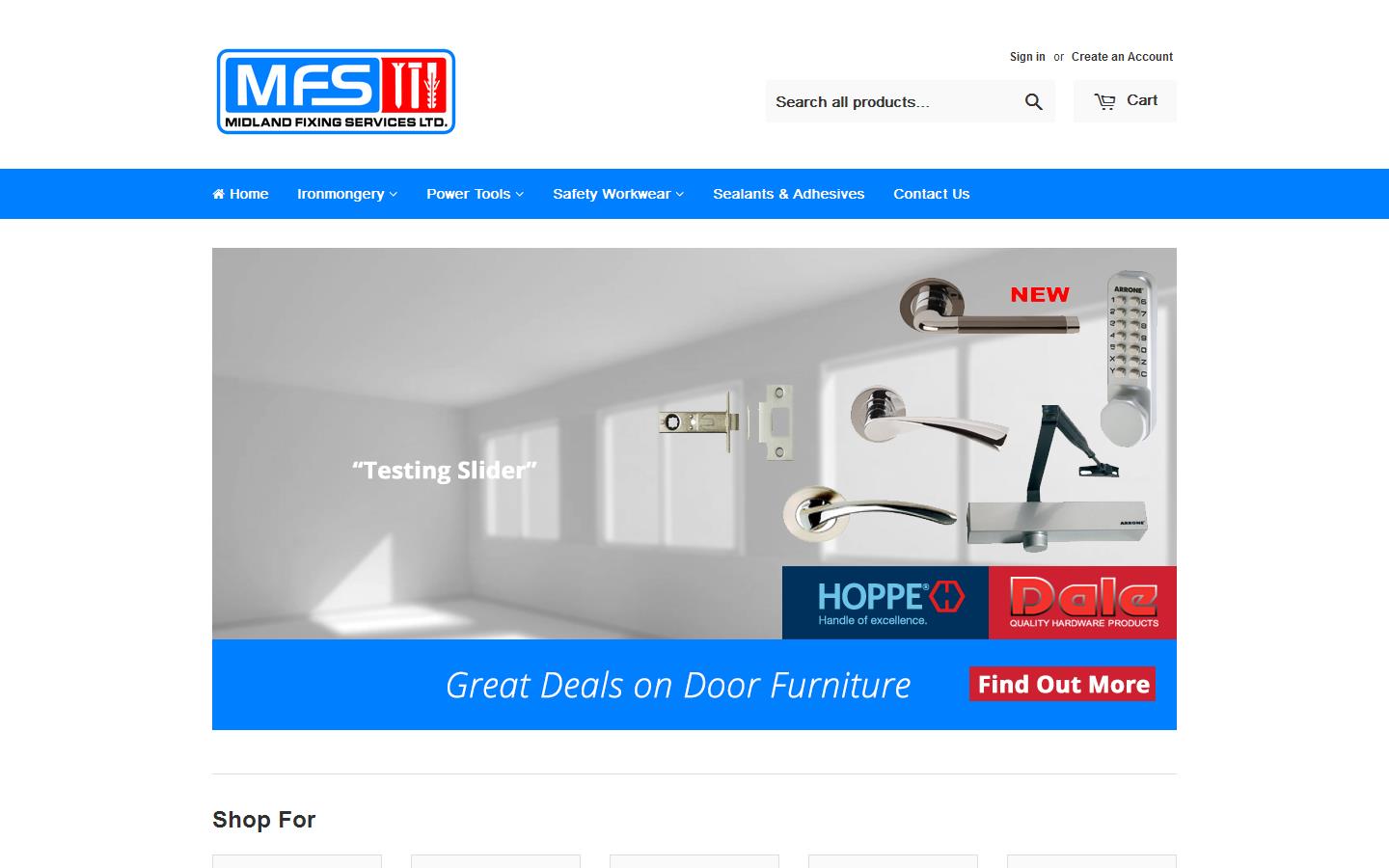 Midland Fixing Services Ltd Website