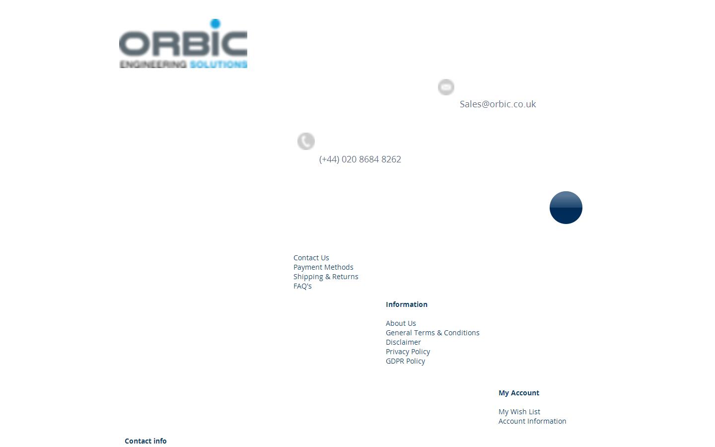 Orbic Bearings Ltd Website