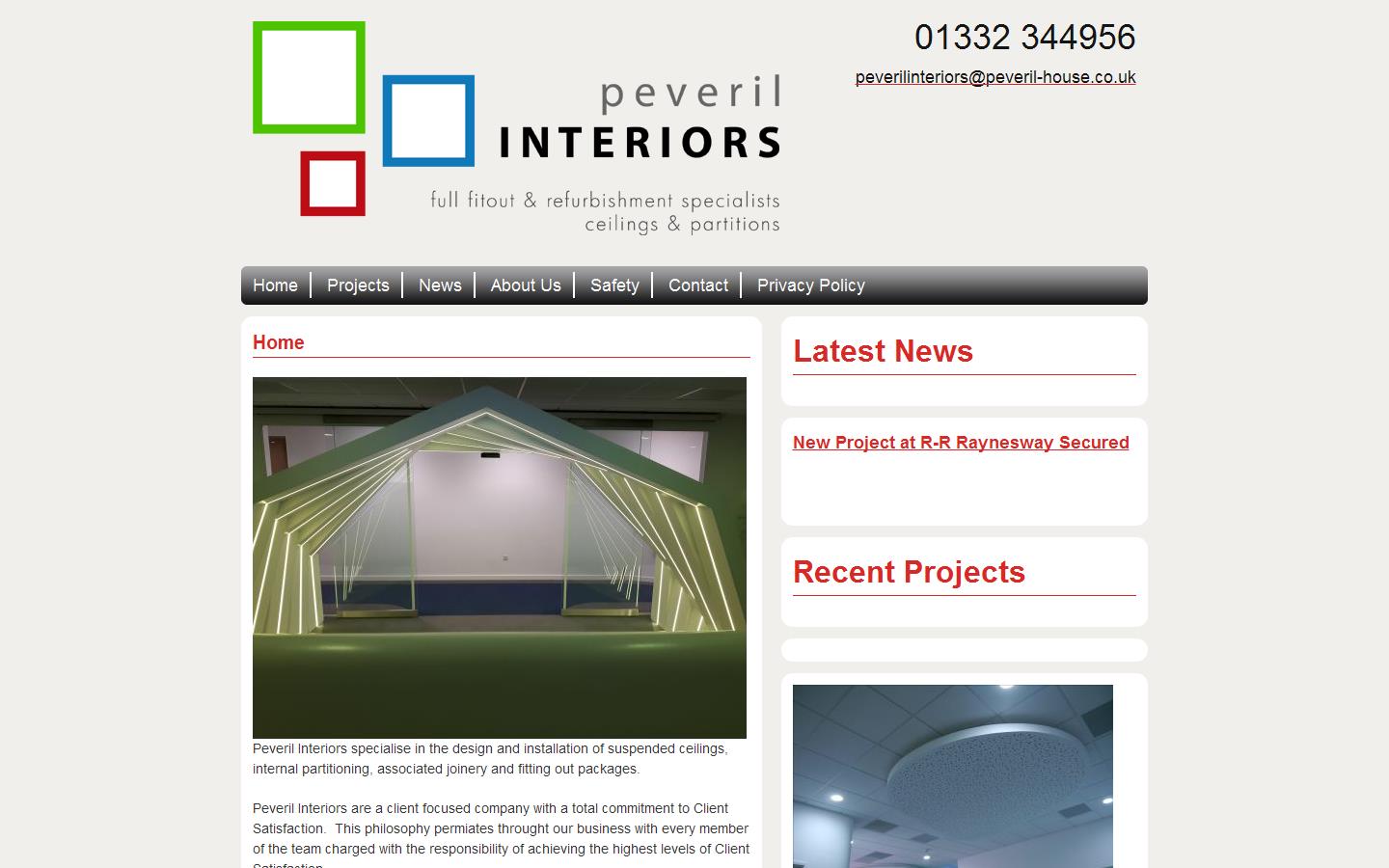 Peveril Interiors Ltd Website