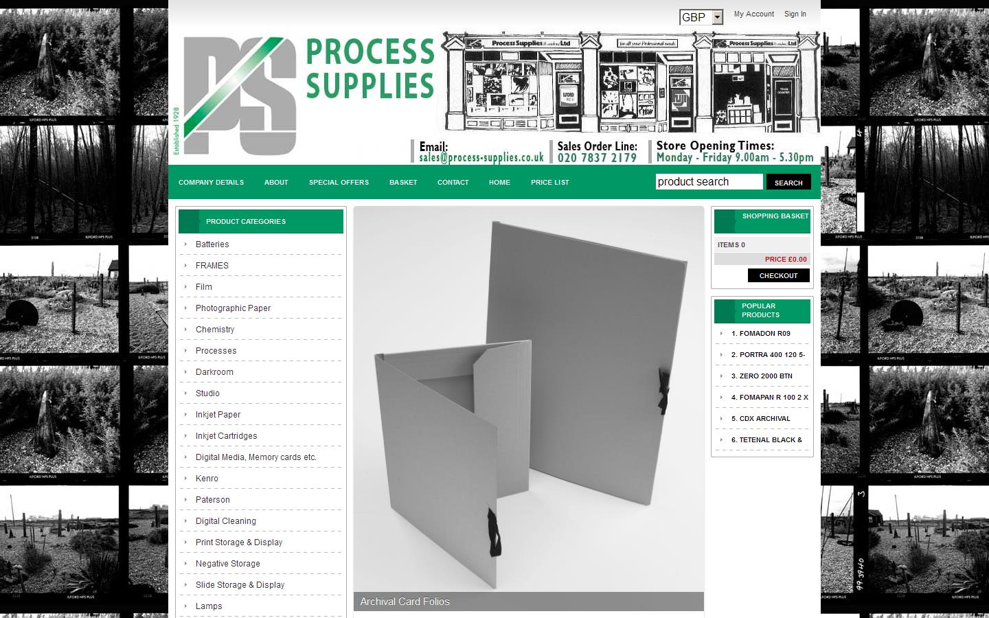 Process Supplies London Ltd Website