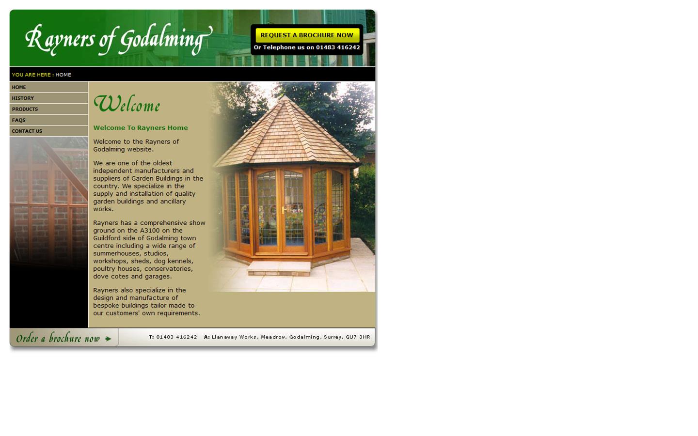 Rayners of Godalming Website