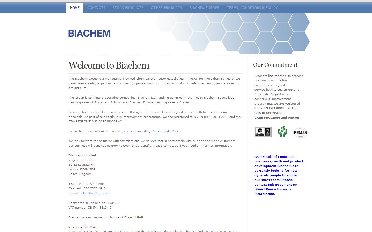 Biachem Website