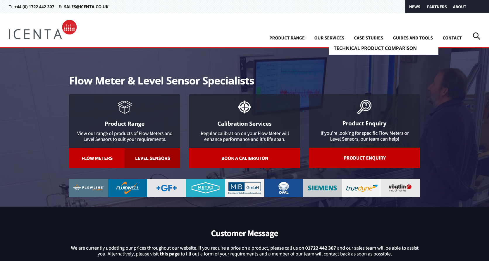 iCenta Controls Ltd Website