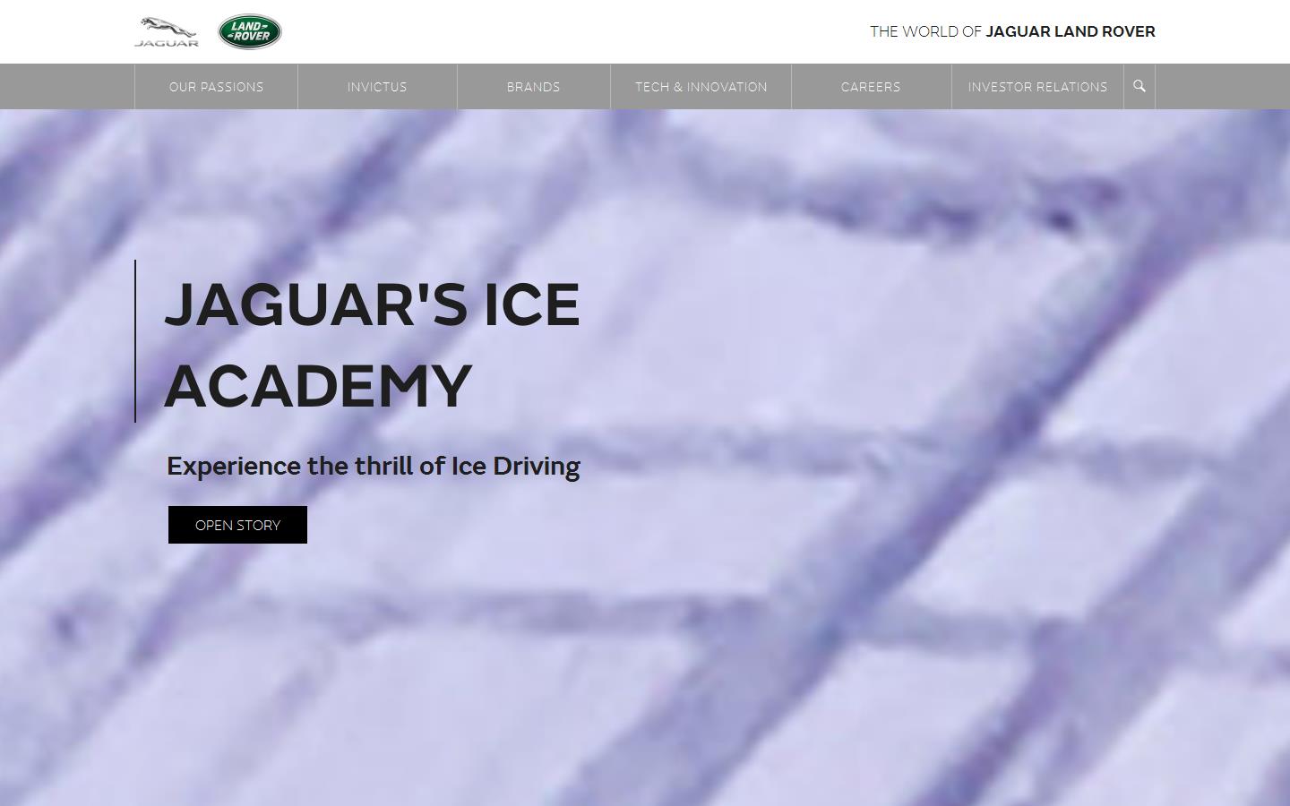 Jaguar Land Rover Website