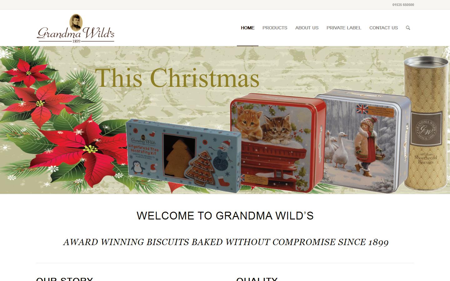 J Wild Confectioners Ltd Website