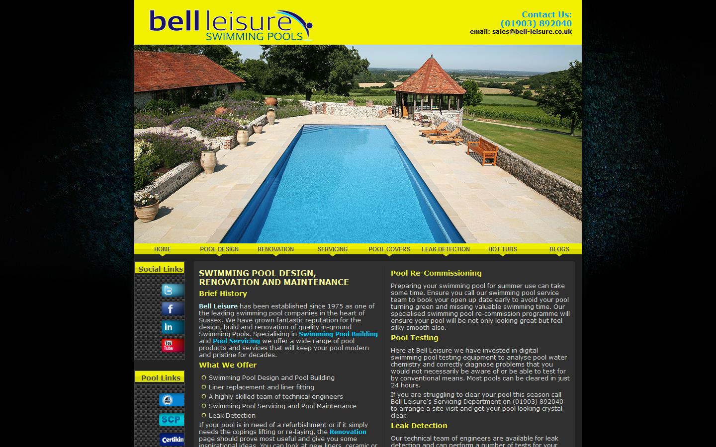 Bell Leisure Ltd Website