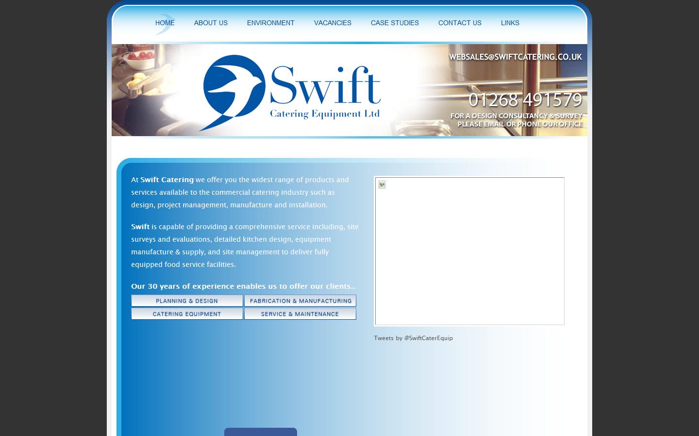 Swift Catering Equipment Ltd Website