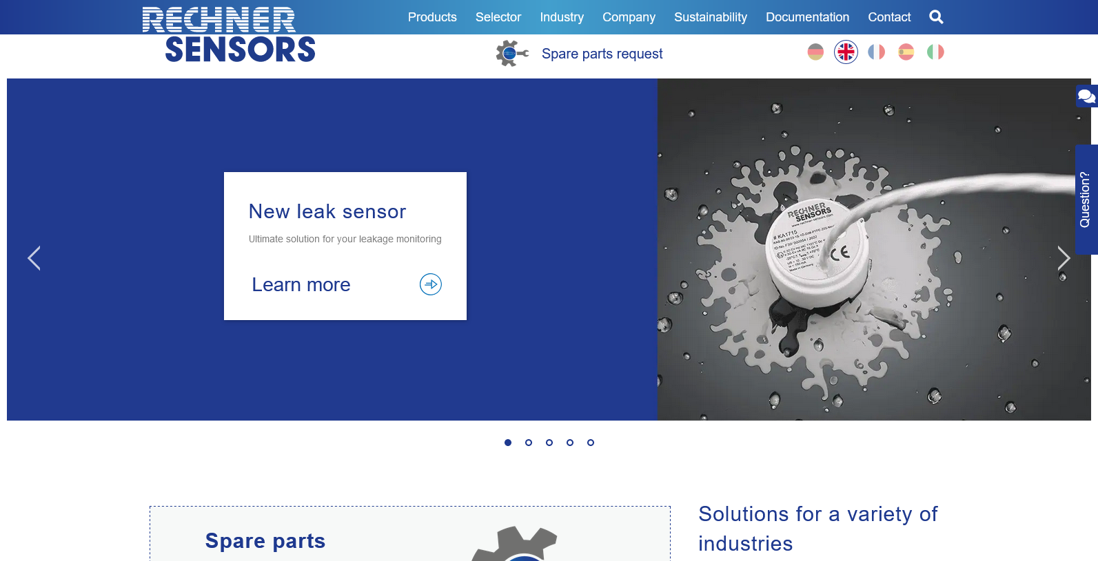 Rechner Sensors Website