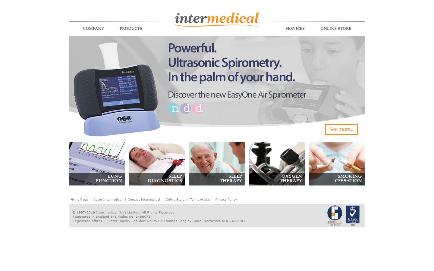 Intermedical UK Ltd Website