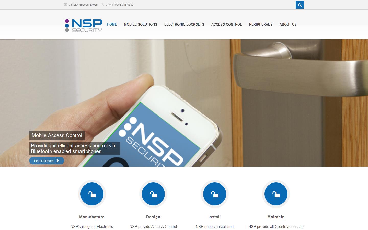 NSP Europe Ltd Website