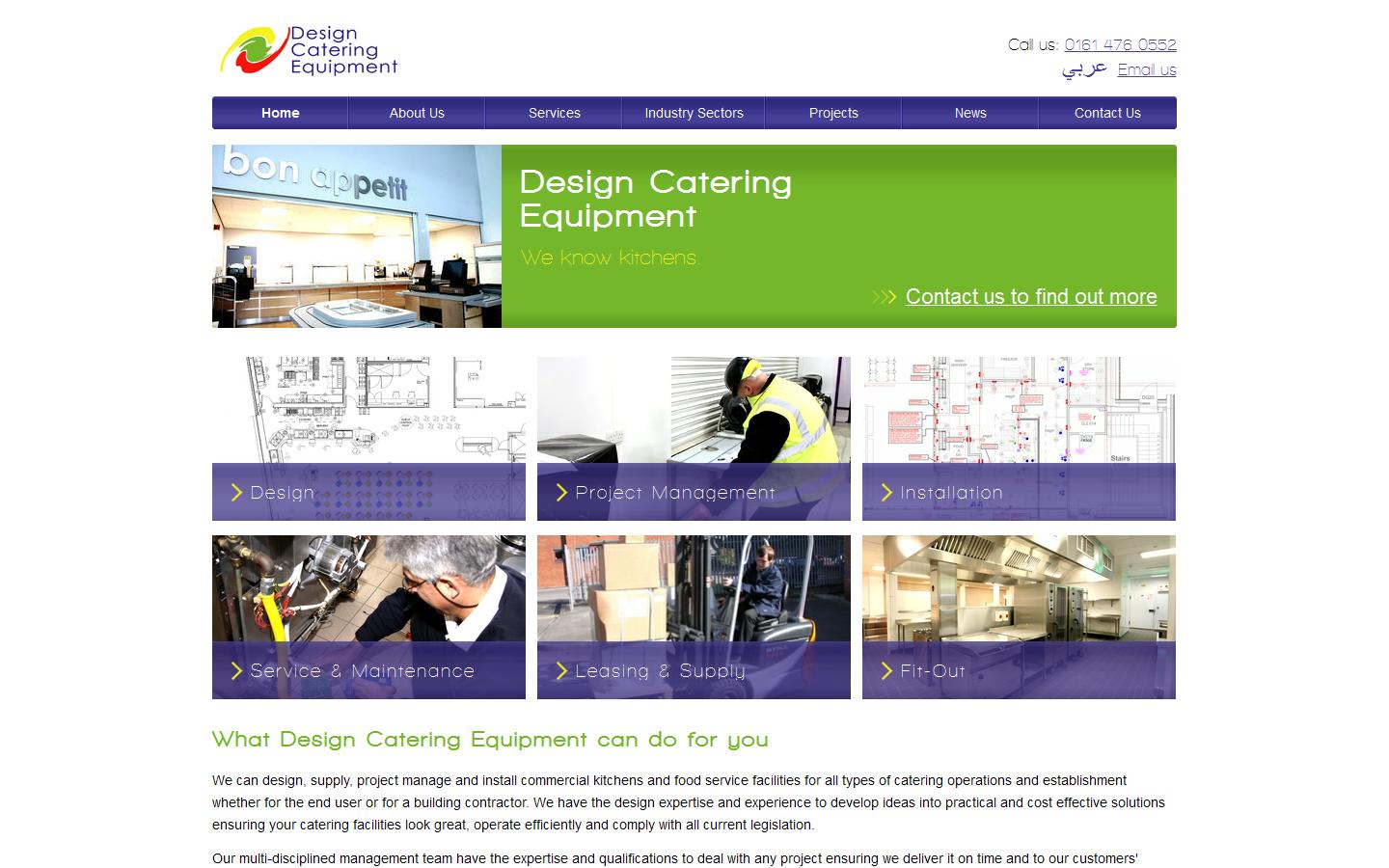 Design Catering Equipment Ltd Website