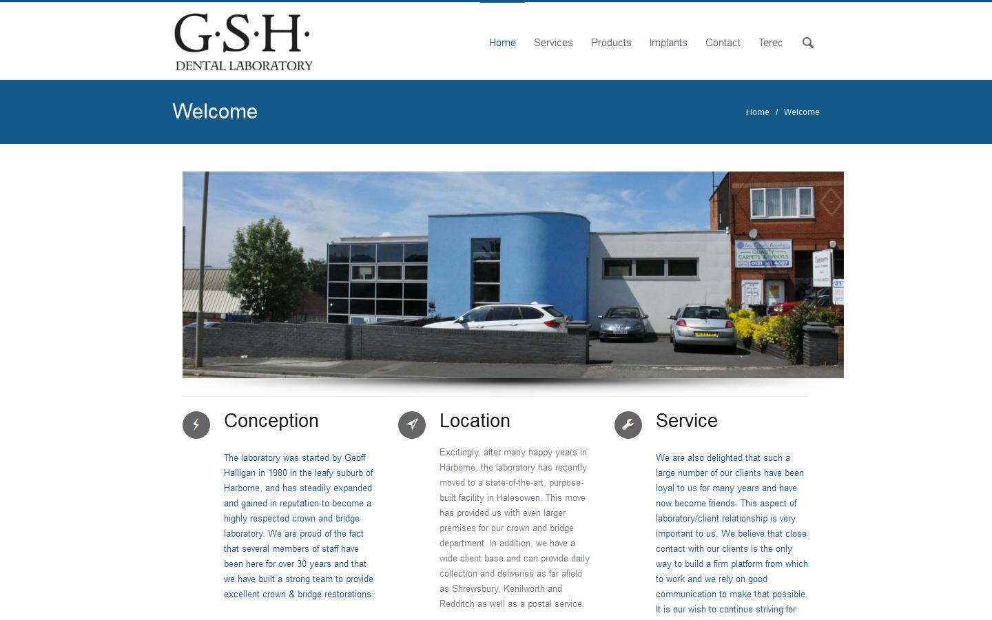 G S Halligan Dental Laboratory Website