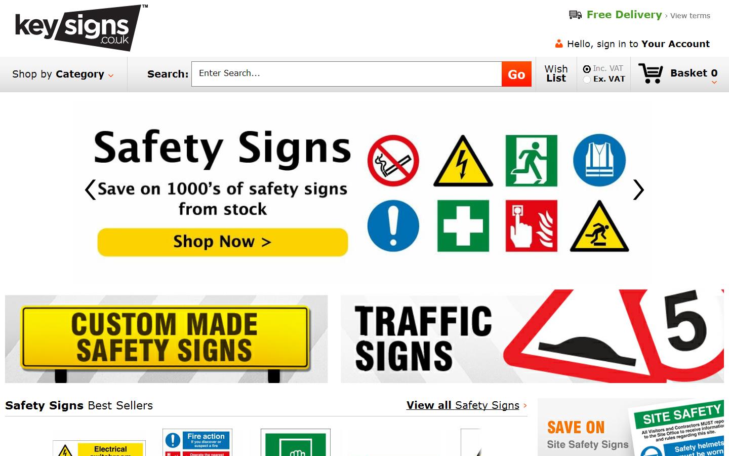 Key Signs UK Ltd Website