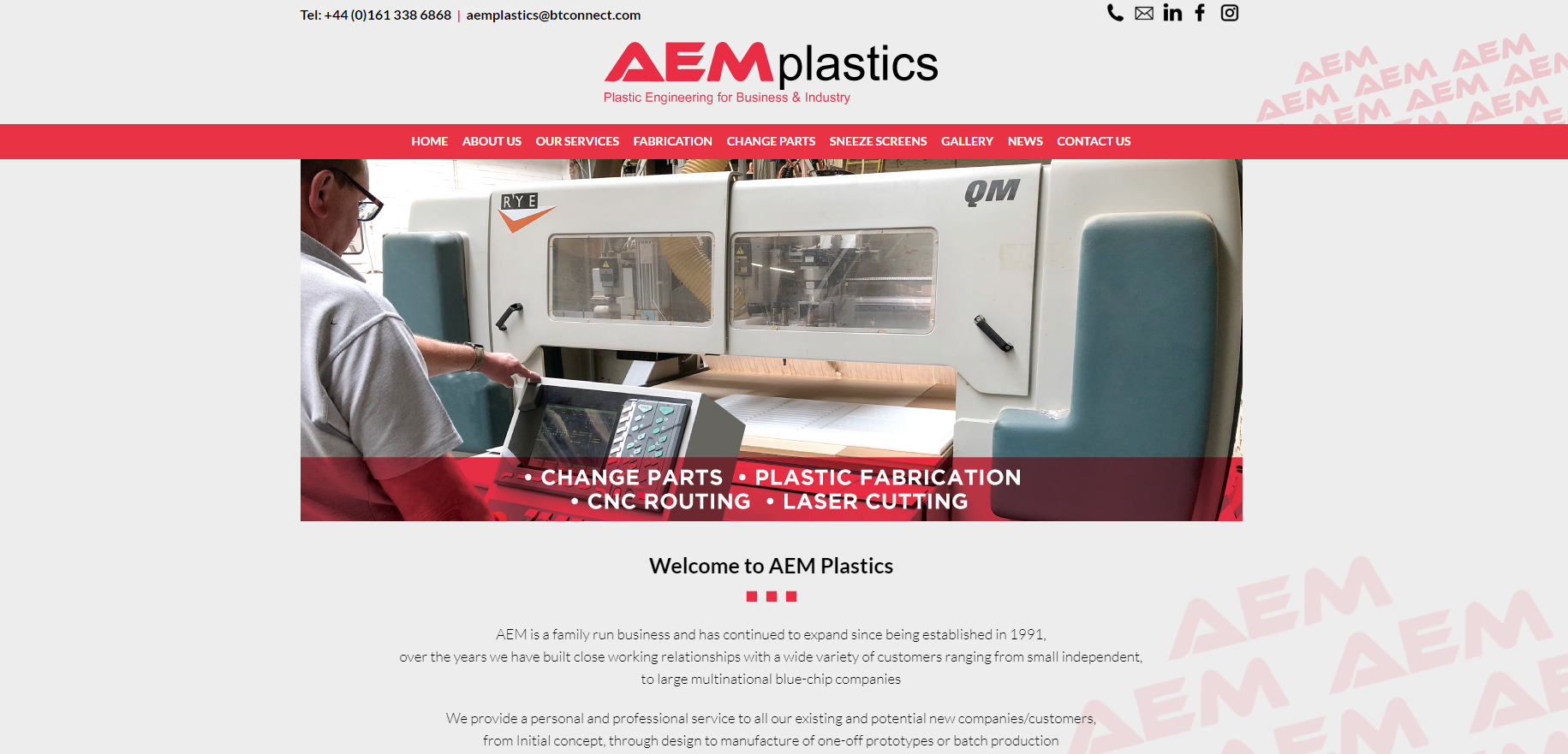 AEM Plastics Website