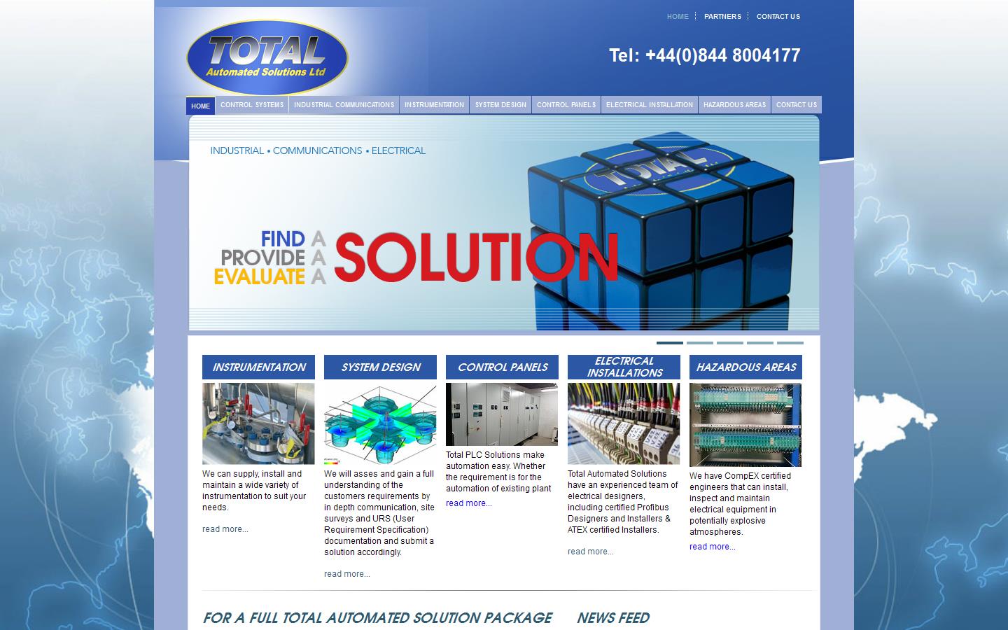 Total Automated Solutions Ltd Website