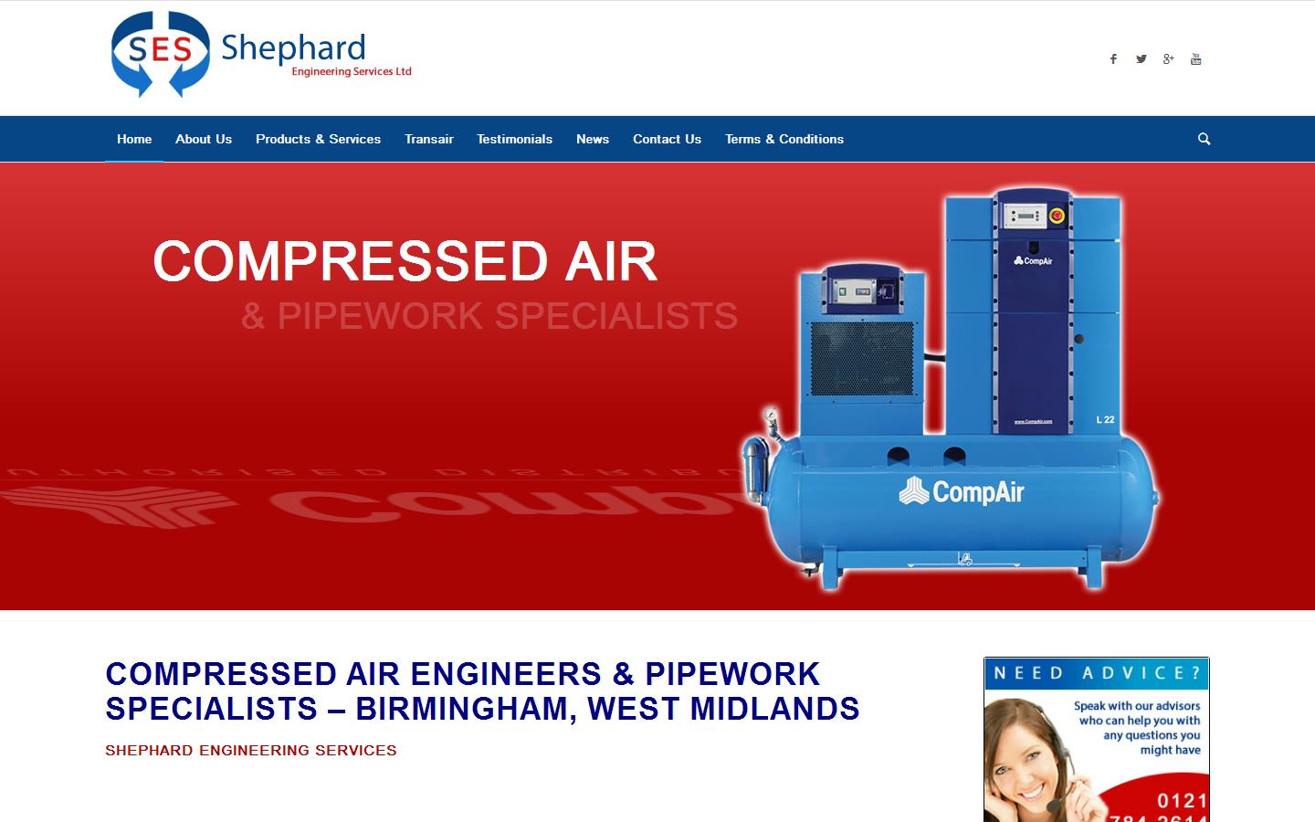 Shephard Engineering Services Ltd Website