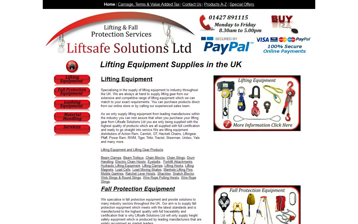 Liftsafe Solutions Ltd Website