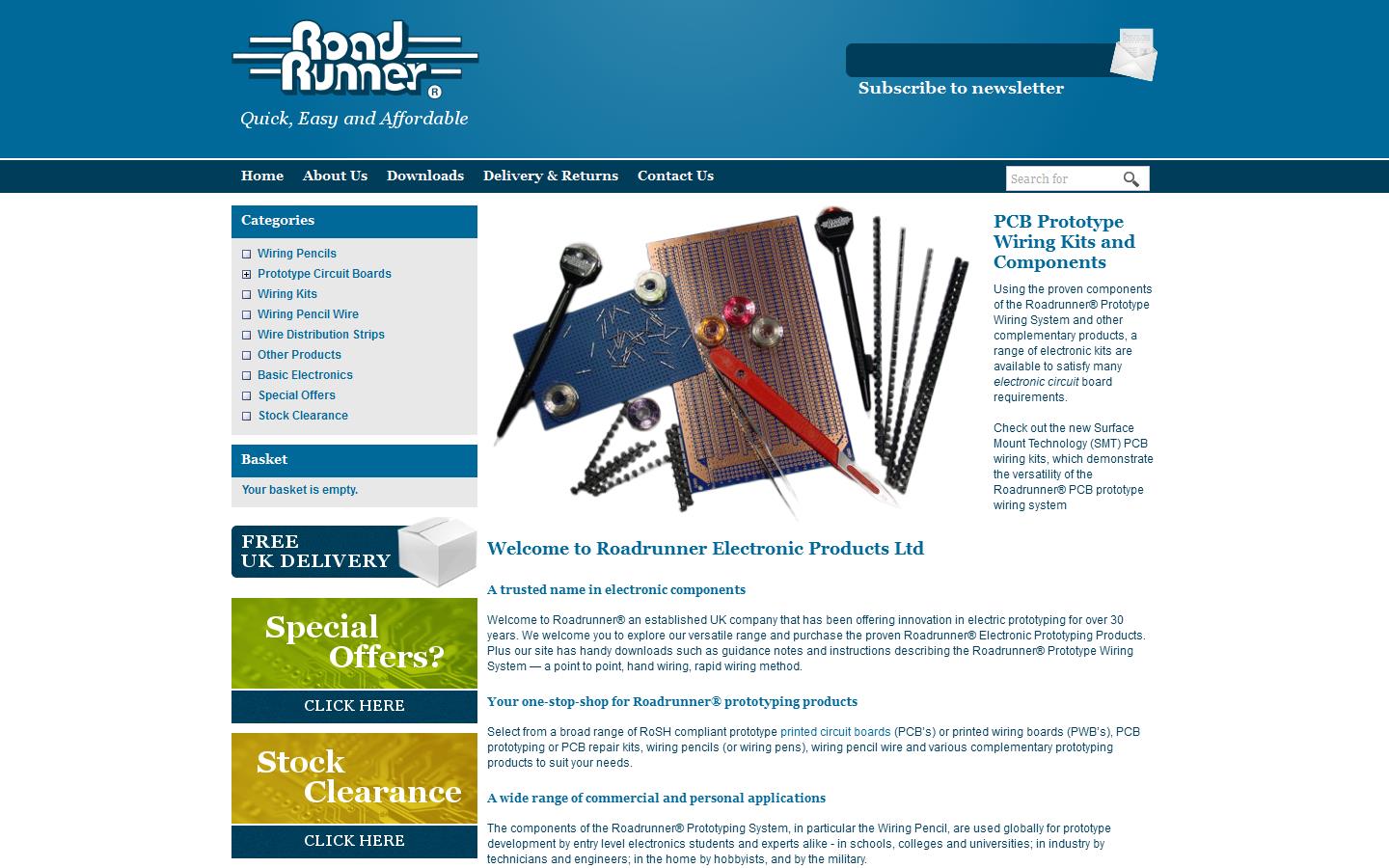 Road Runner Electronic Products Ltd Website