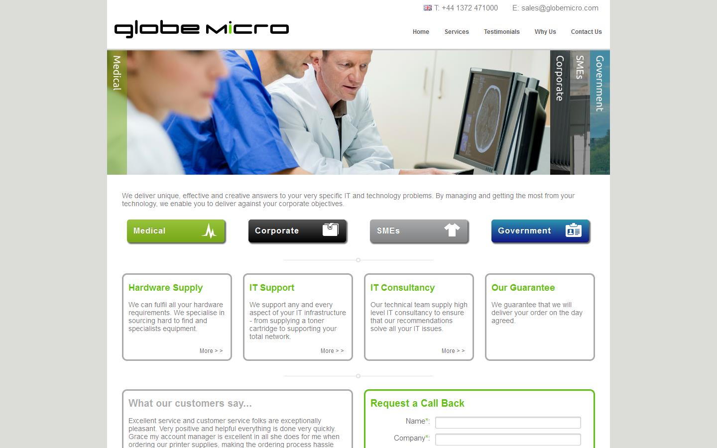 Globe Micro System Website