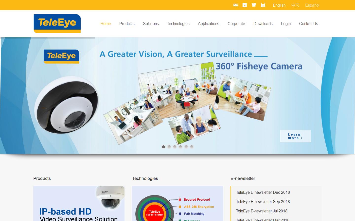 Teleeye Europe Ltd Website