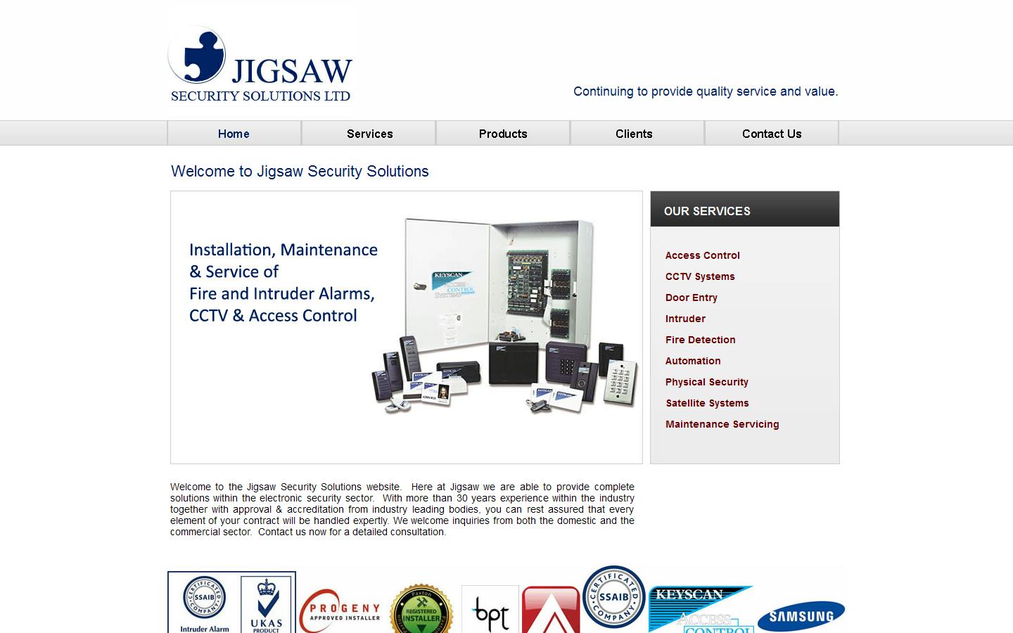 Jigsaw Security Solutions Ltd Website